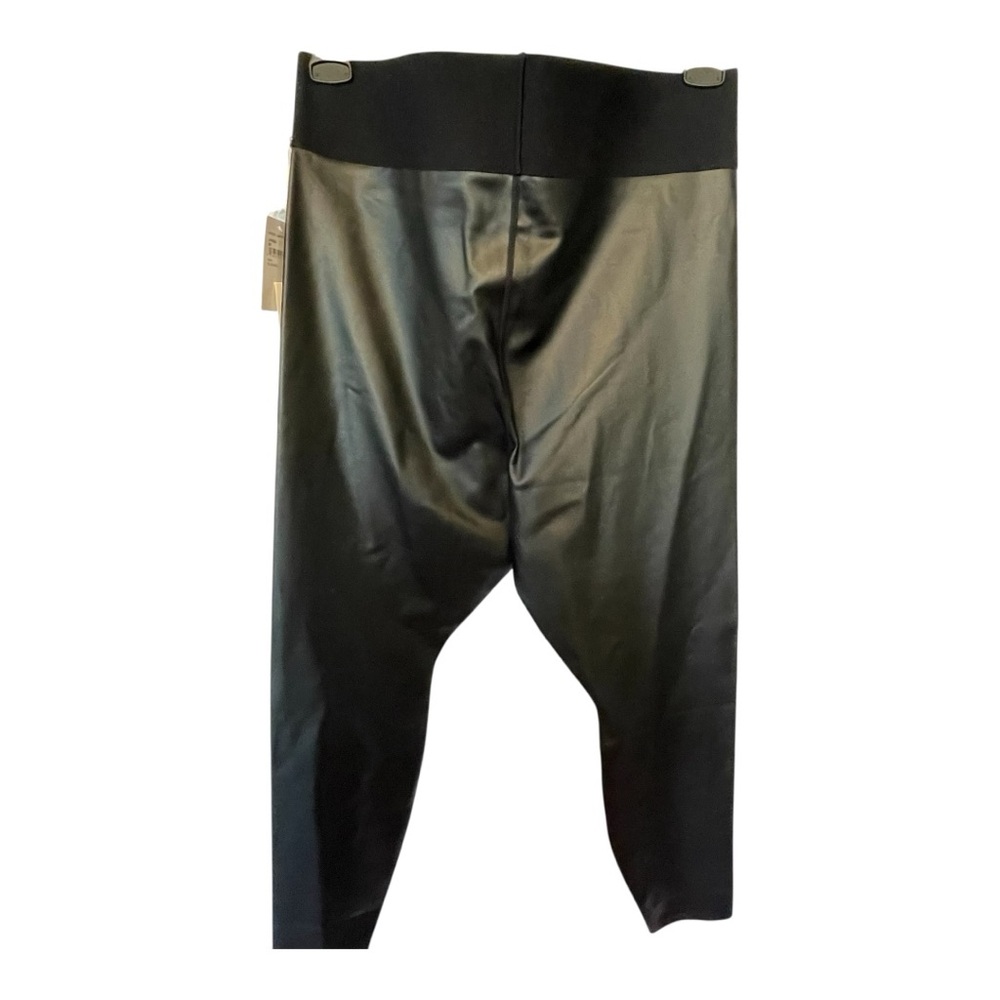 Good American Sleek Black Faux Leather Pants - Picture 2 of 4